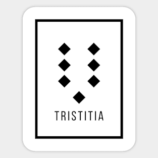Tristitia Geomantic Figure Sticker